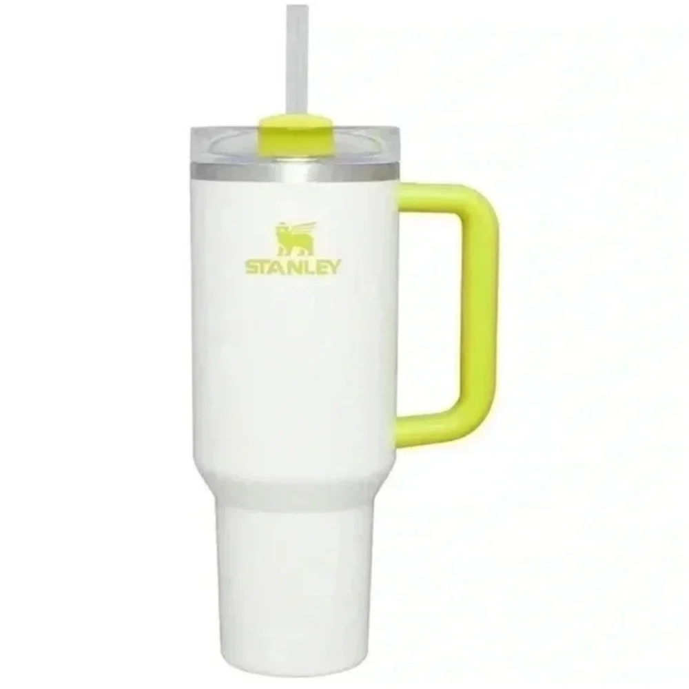 Stanley 40 oz Frost Electric Yellow Neon Stainless Steel H2.0 Quencher Tumbler
